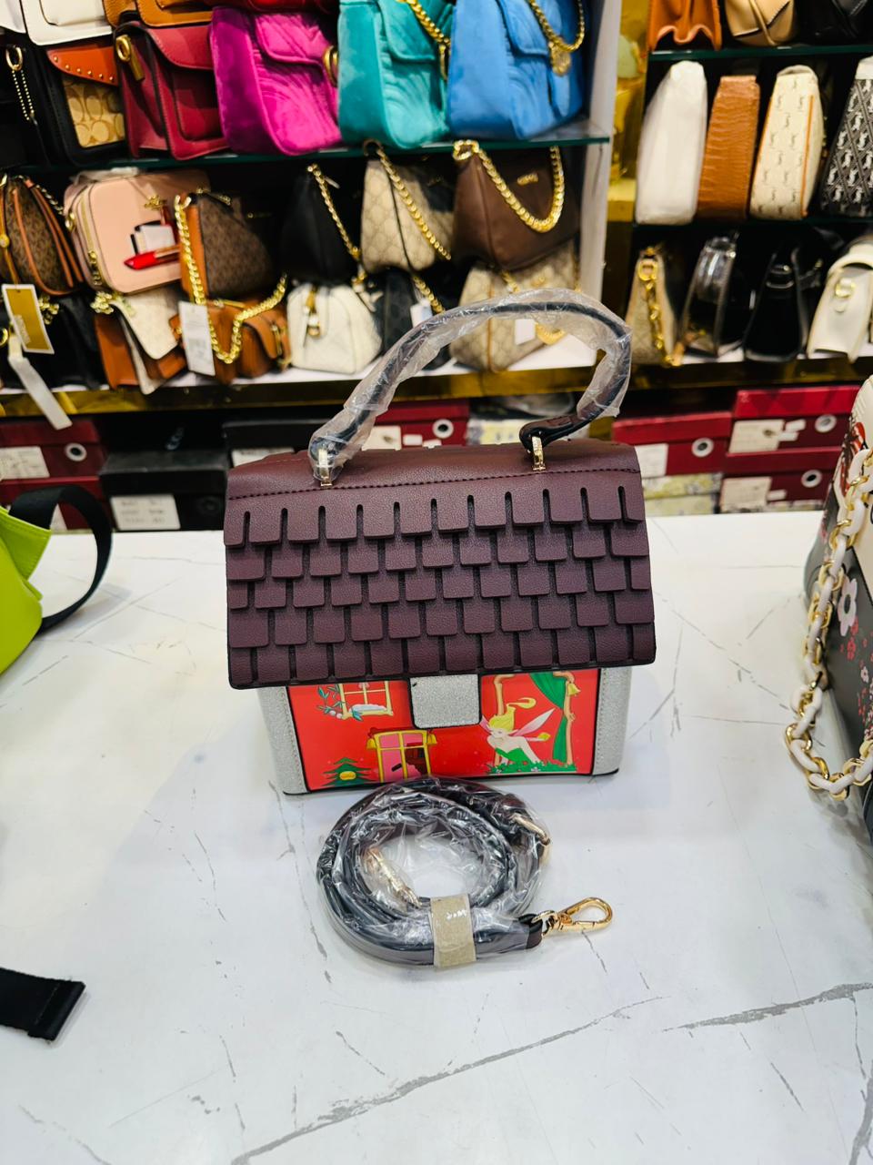 Layered Charm Statement Handbag