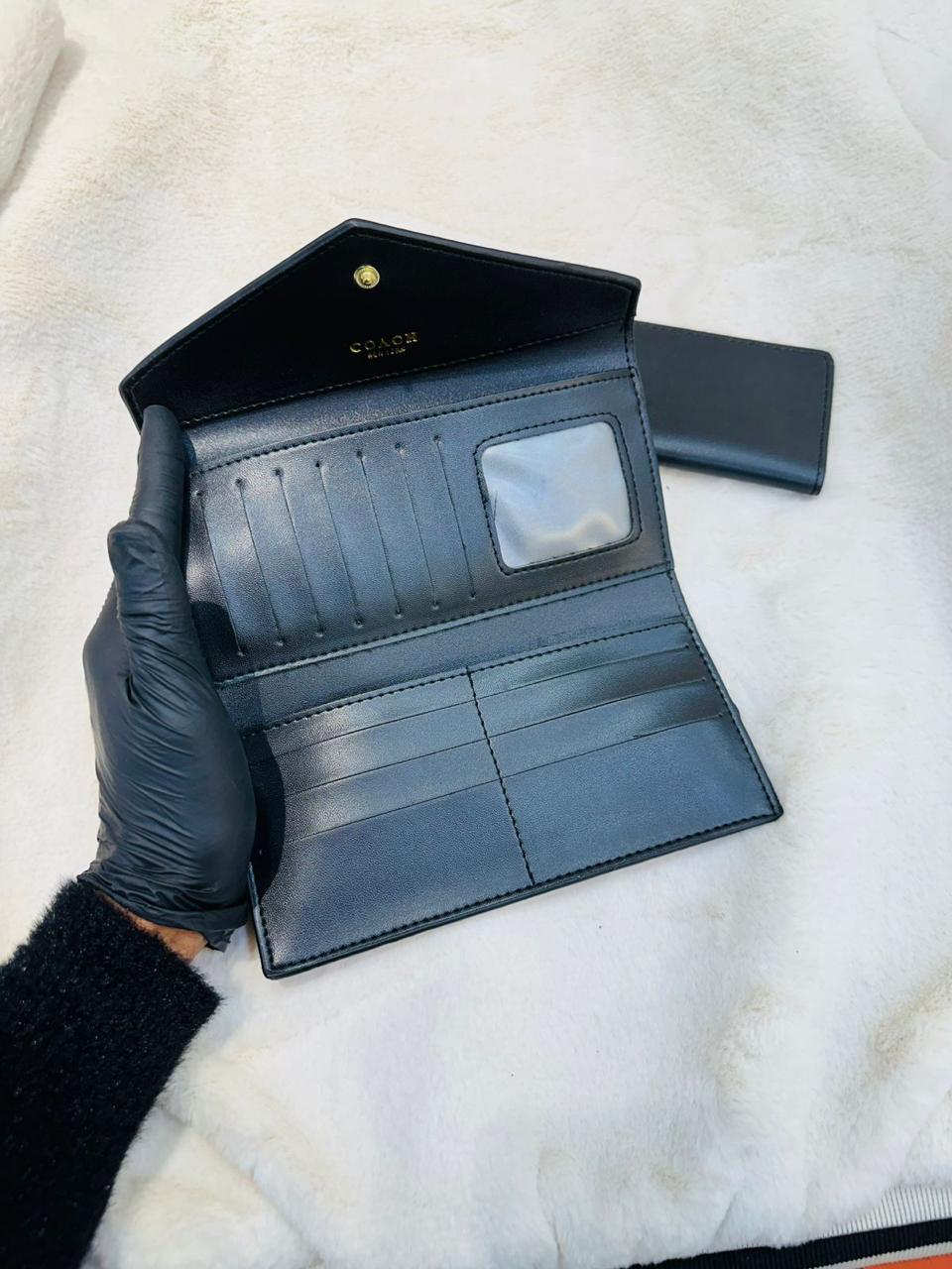 Elegant Orange Coach Wallet
