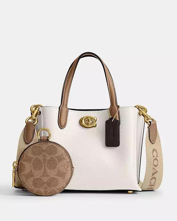 Coach Willow Tote Bag Crafted of Polished Pebble Leather