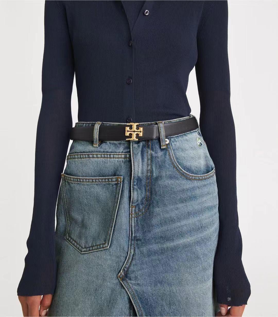 Tory Burch Eleanor Leather Belt