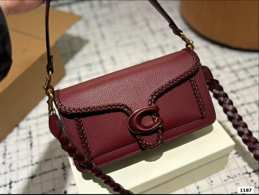 Coach Tabby 26 Braided Leather Shoulder Bag