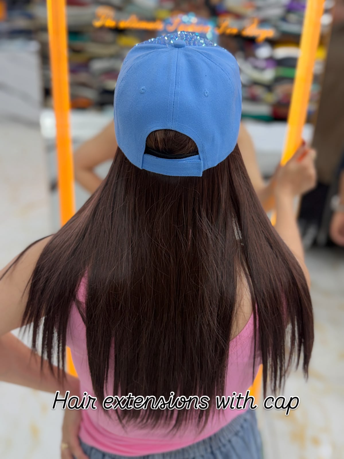 Elegant Cap With Hairs With Stone Work PO55