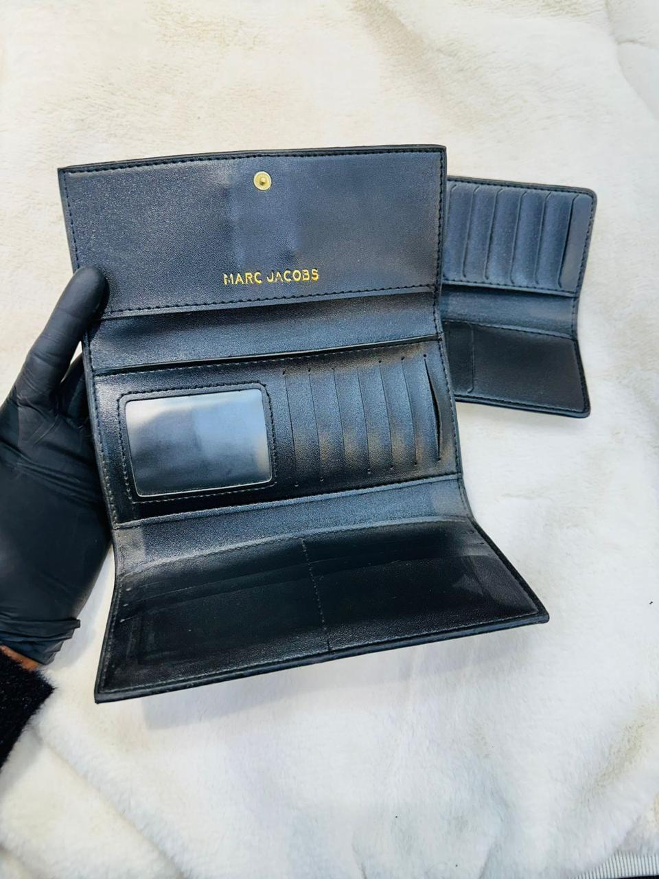 Elegant White & Blue Wallet and Simple