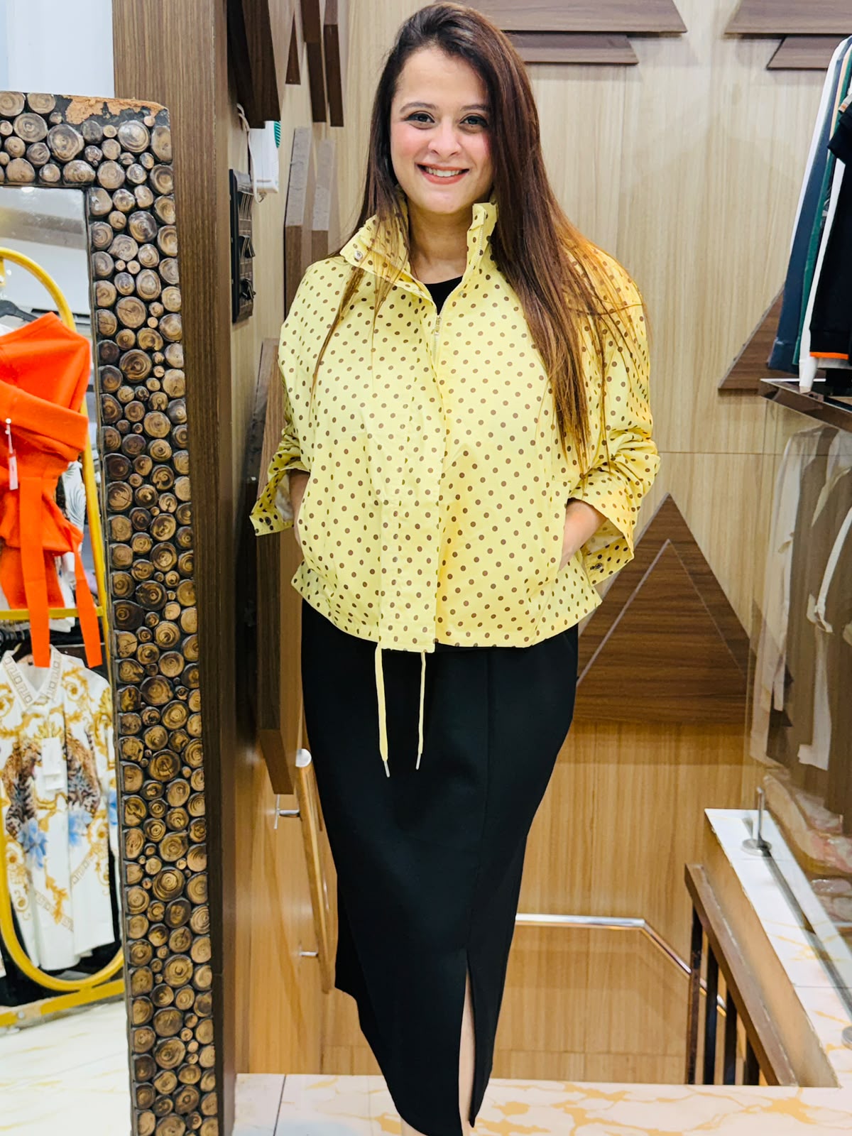 Beautiful Polka Dot Crop Summer Jackets PO105