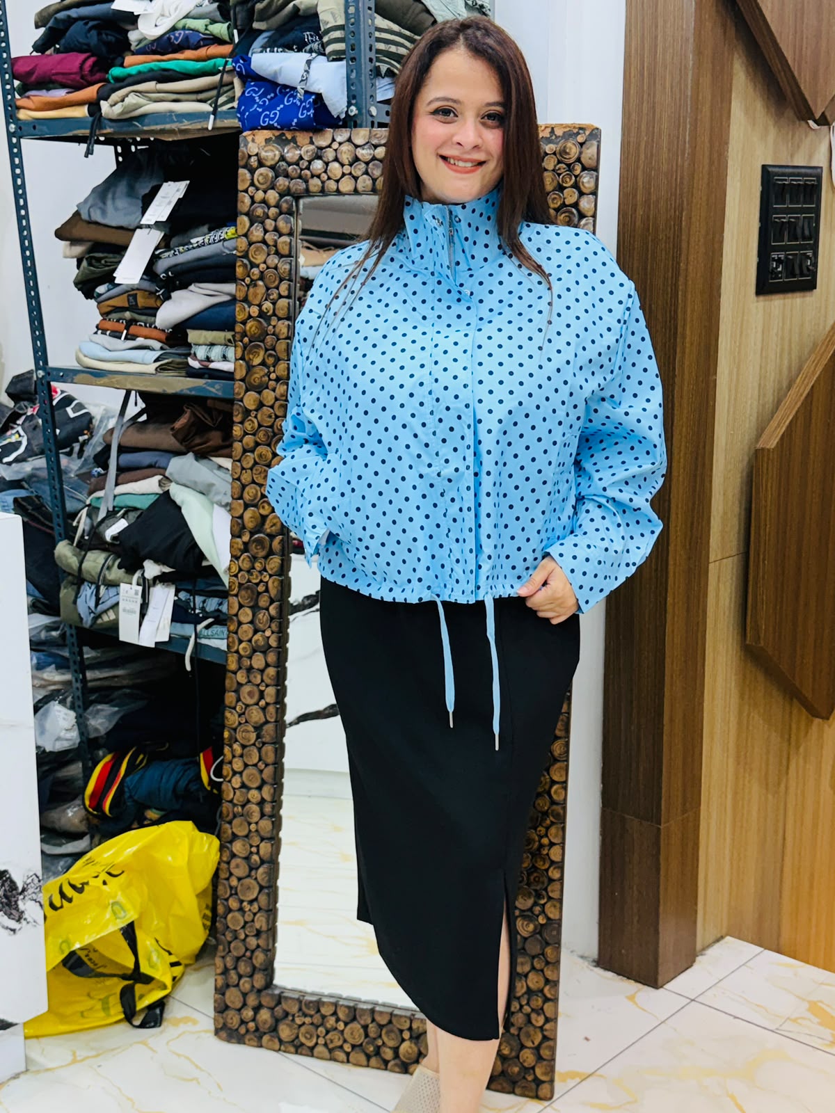 Beautiful Polka Dot Crop Summer Jackets PO105