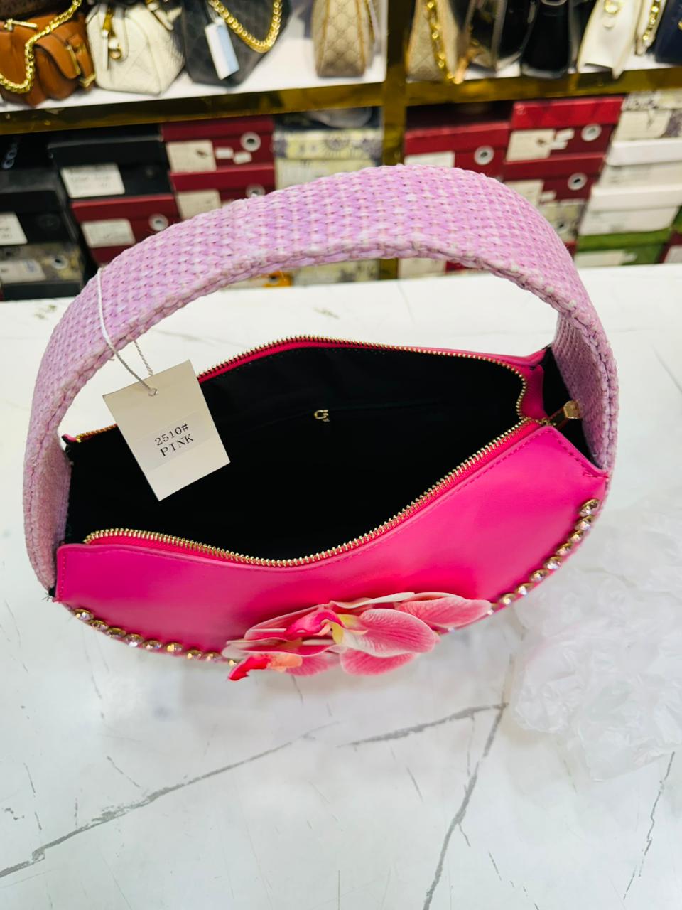 Rose Petal Luxe Pink Bag