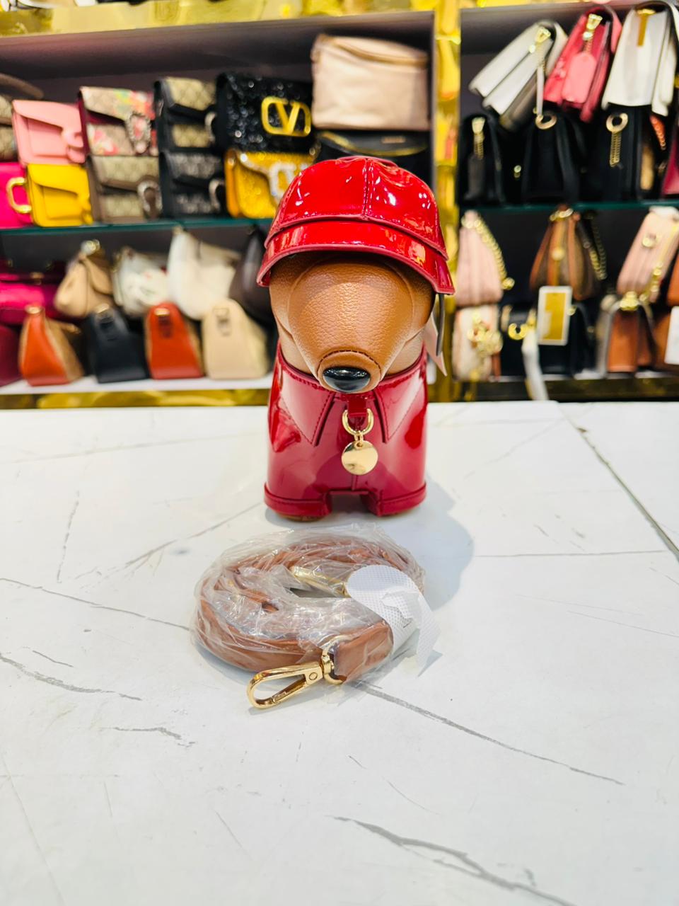 Cute Dachshund Red Handbag