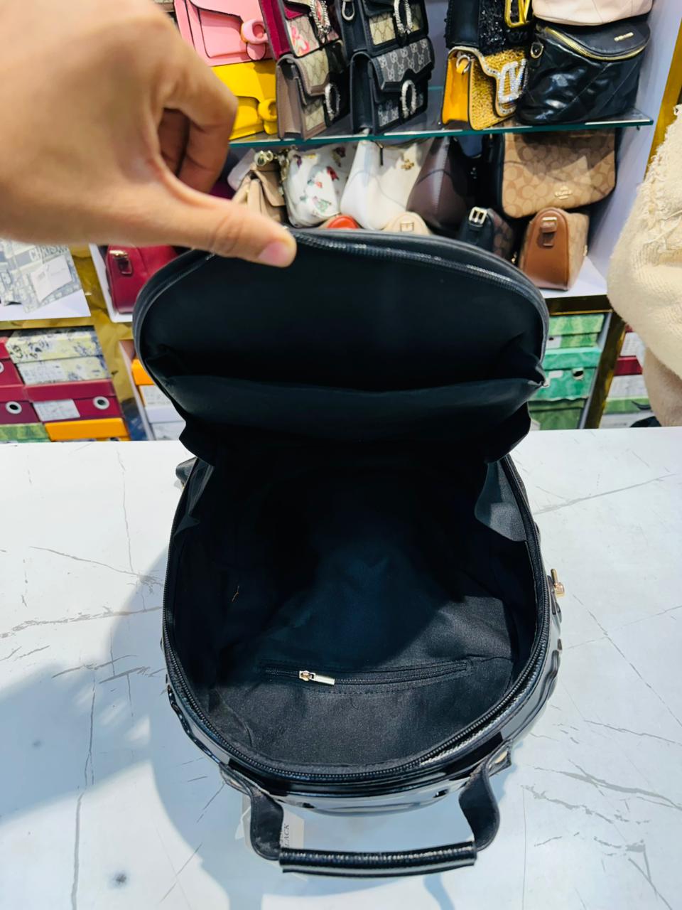 Matte Black Backpack