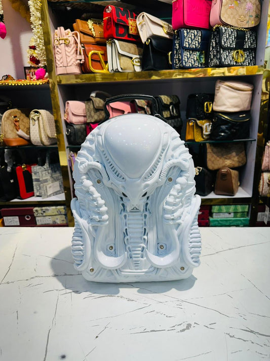 Matte White Backpack