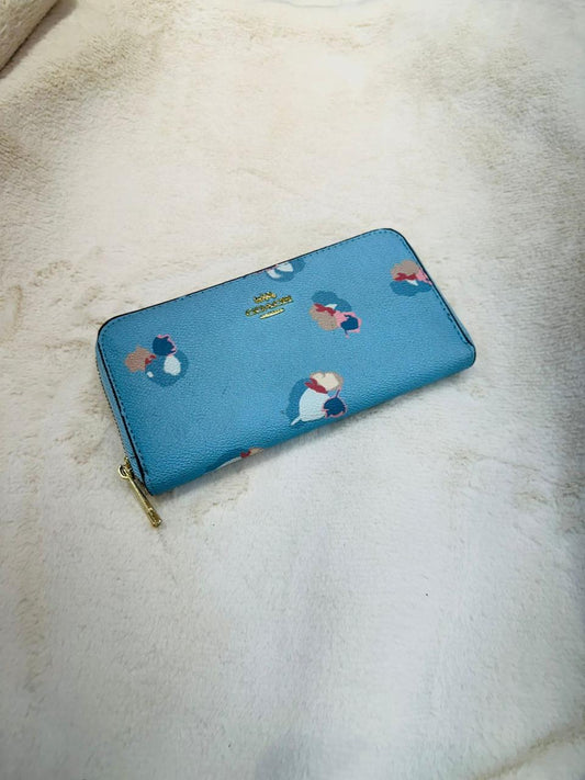 Elegant Blue Coach Wallet