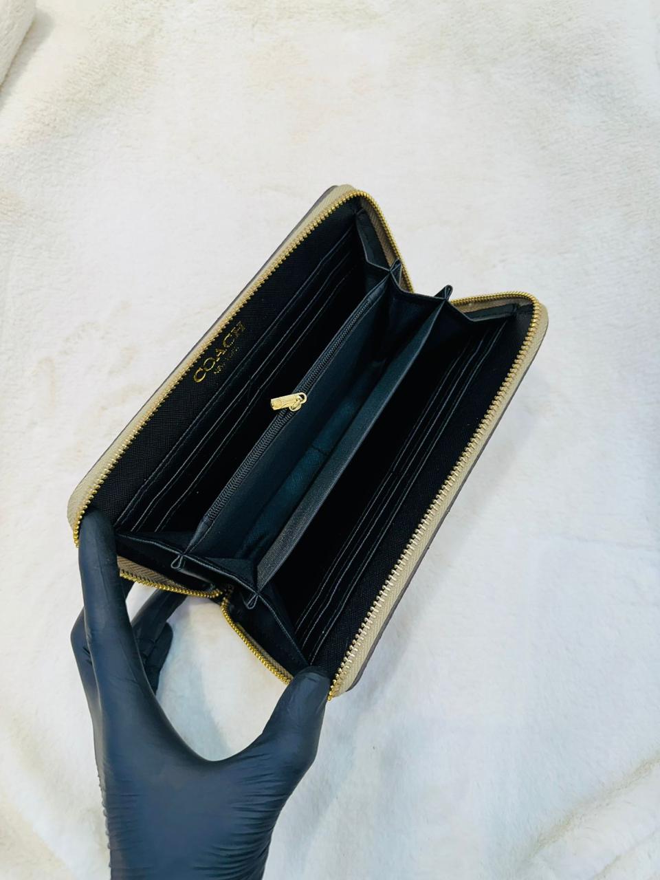 Elegant Blue Coach Wallet