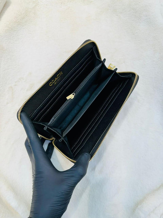 Beautiful Coach Wallet With Flower Design