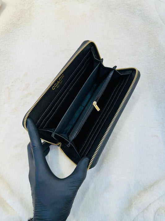 Elegant Black Coach Wallet