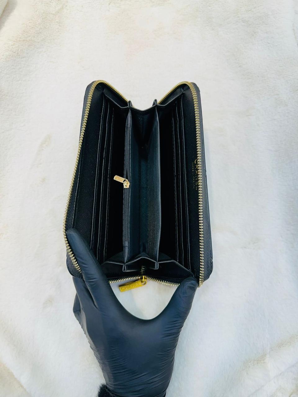 Elegant Chanel Wallet With Square Design