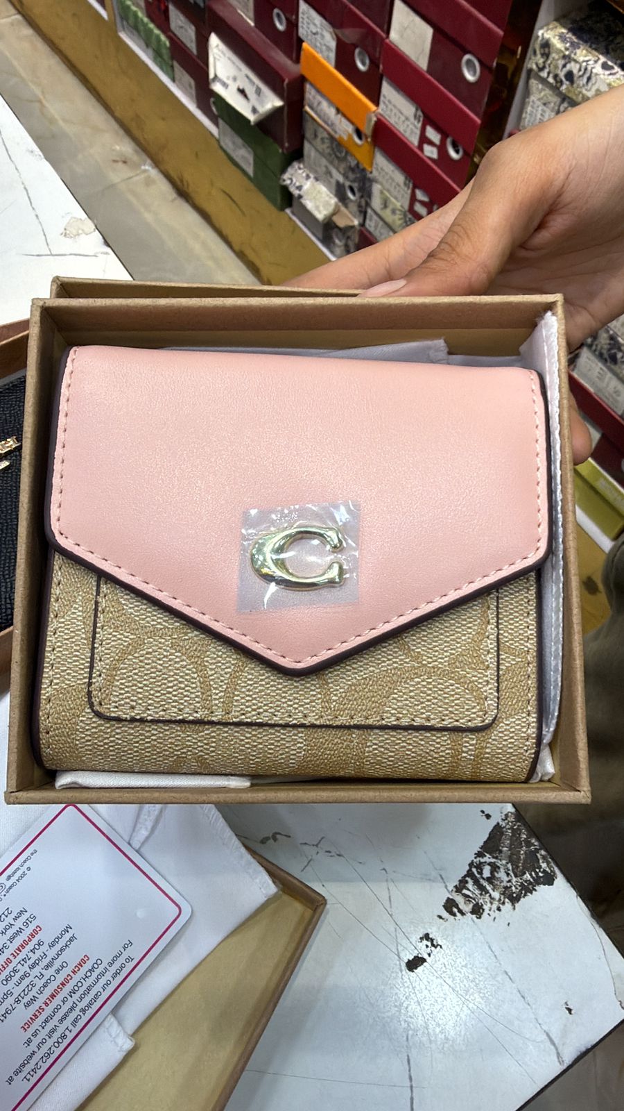 Elegant Coach Wallet with Dual Colour