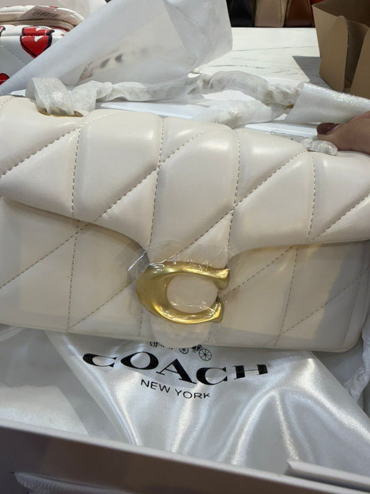 Elegant Fluffy Coach Sling Bag