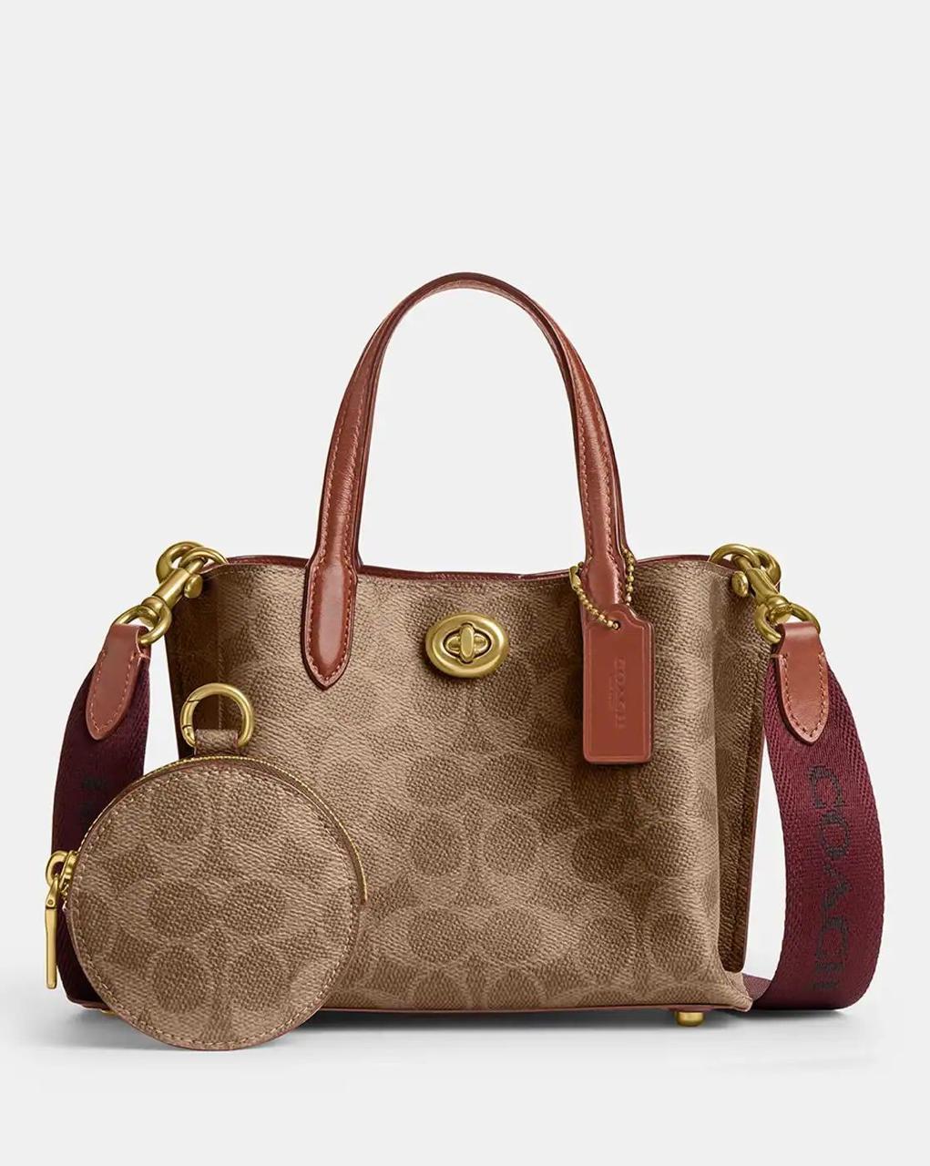 Coach Willow Tote Bag Crafted of Polished Pebble Leather