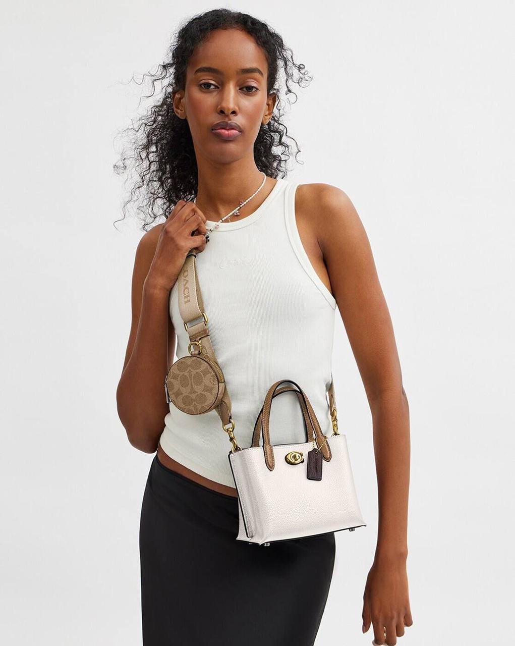 Coach Willow Tote Bag Crafted of Polished Pebble Leather