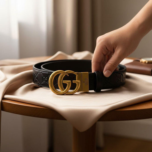 Elegant Gucci Leather Belt