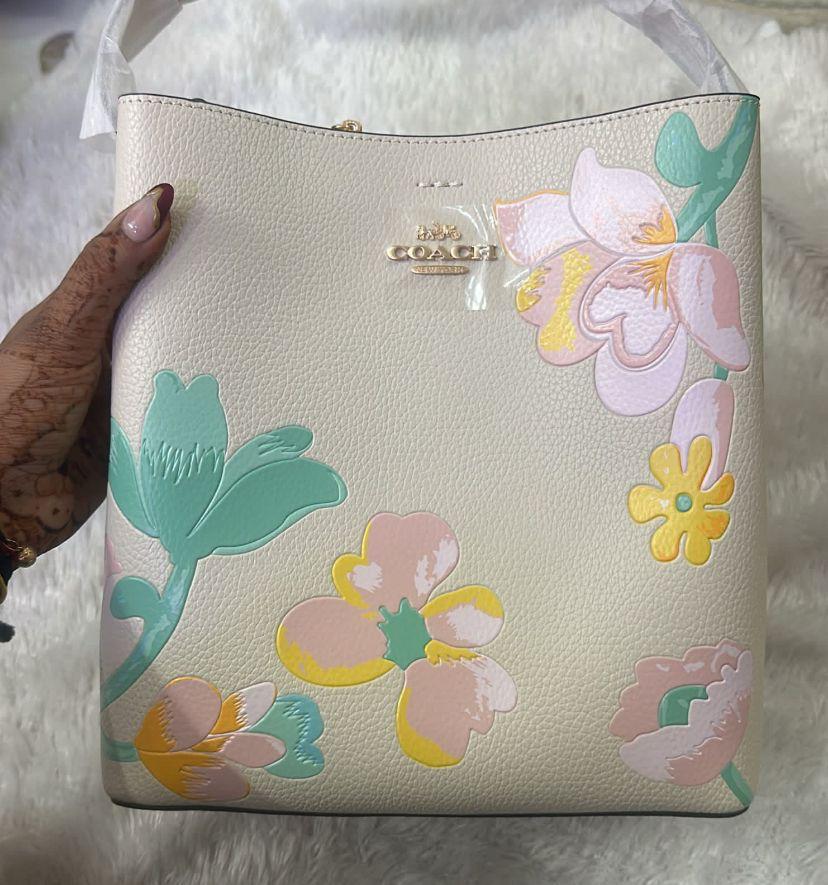 Coach Town Bucket Bag with Dreamy Land Floral Print