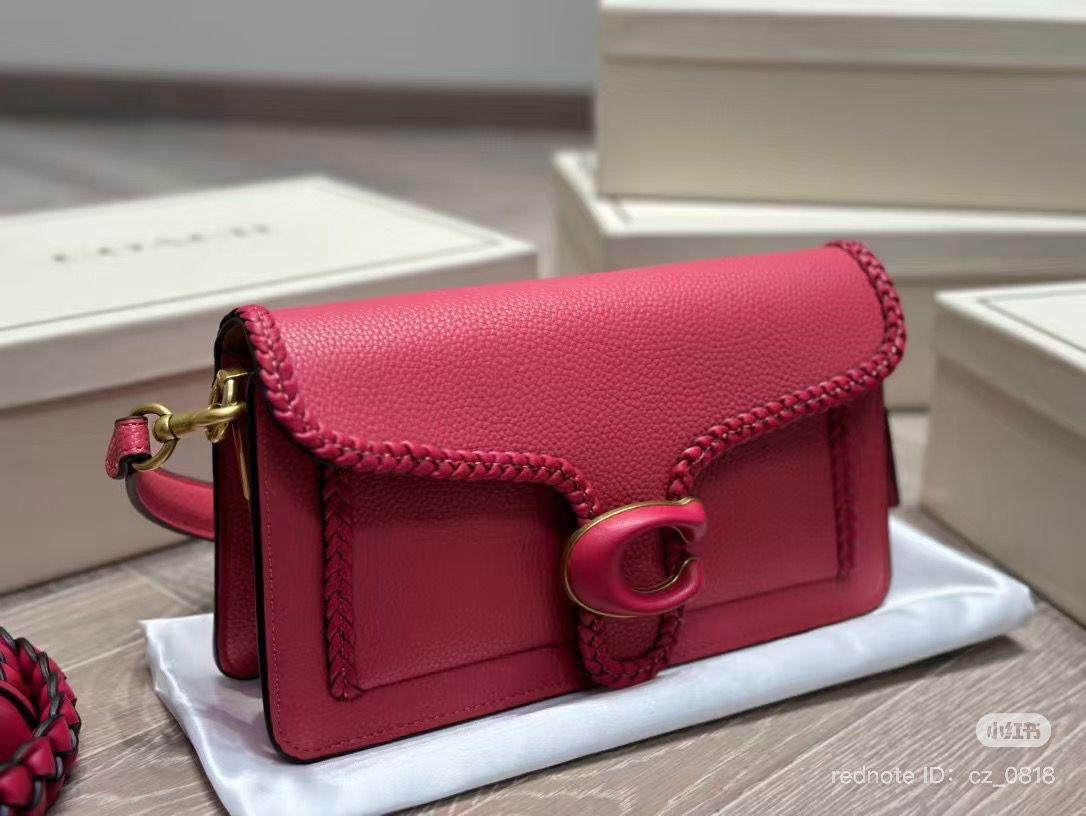 Coach Tabby 26 Braided Leather Shoulder Bag