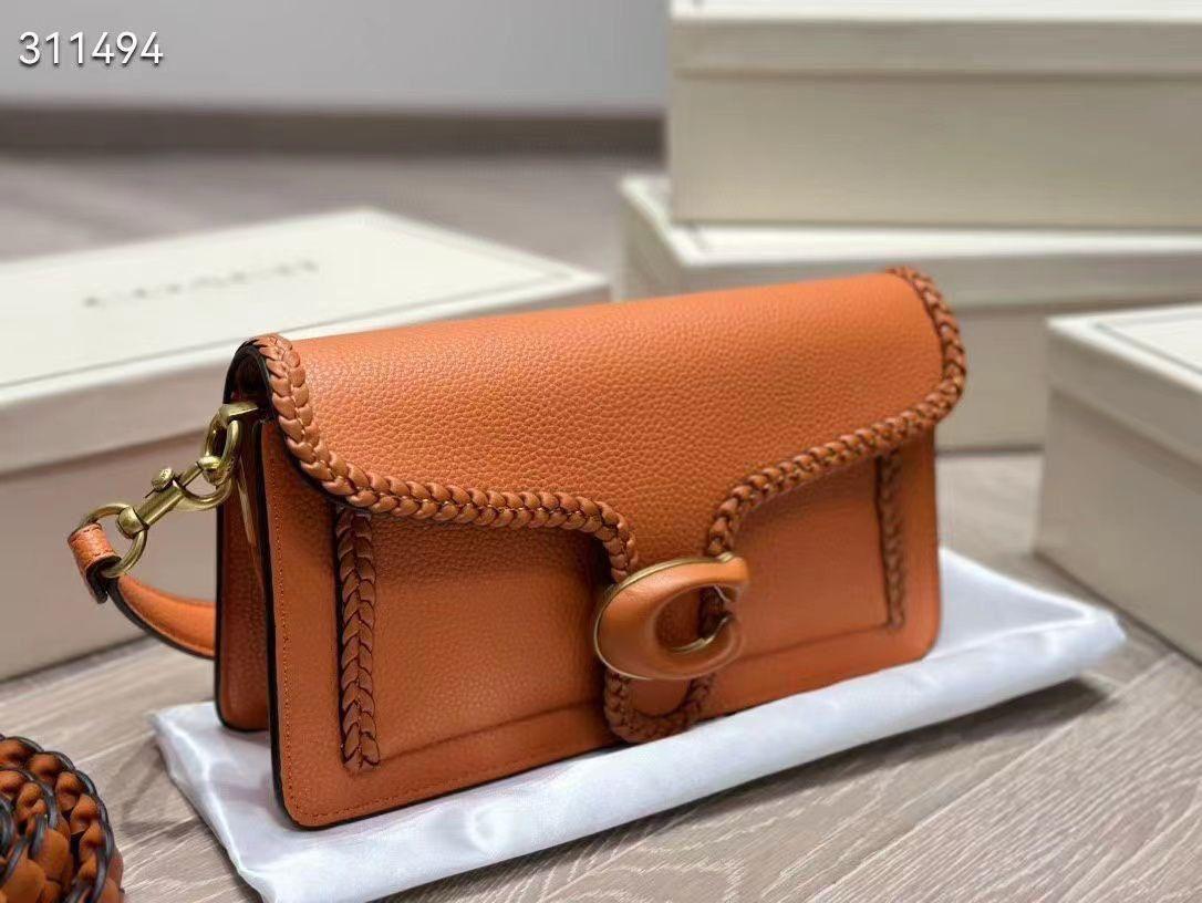 Coach Tabby 26 Braided Leather Shoulder Bag