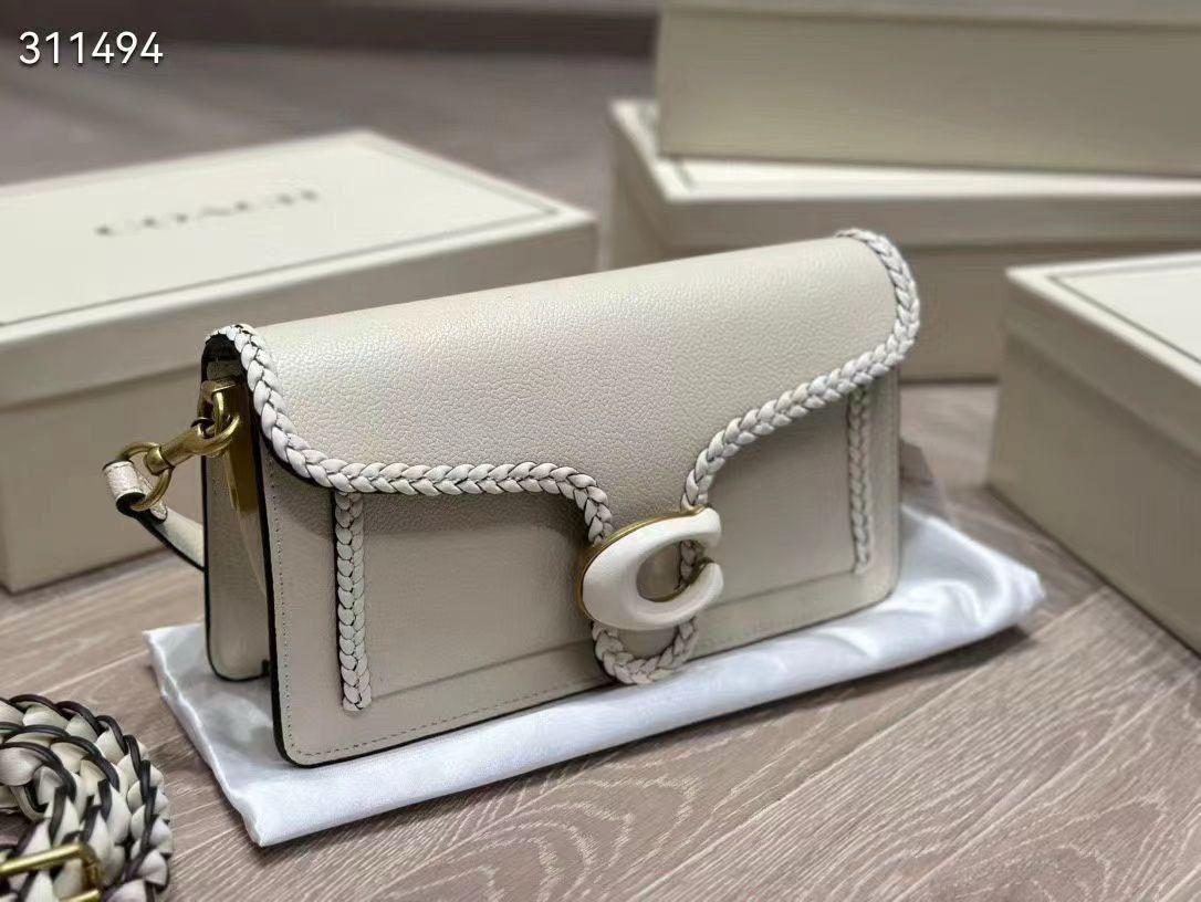 Coach Tabby 26 Braided Leather Shoulder Bag