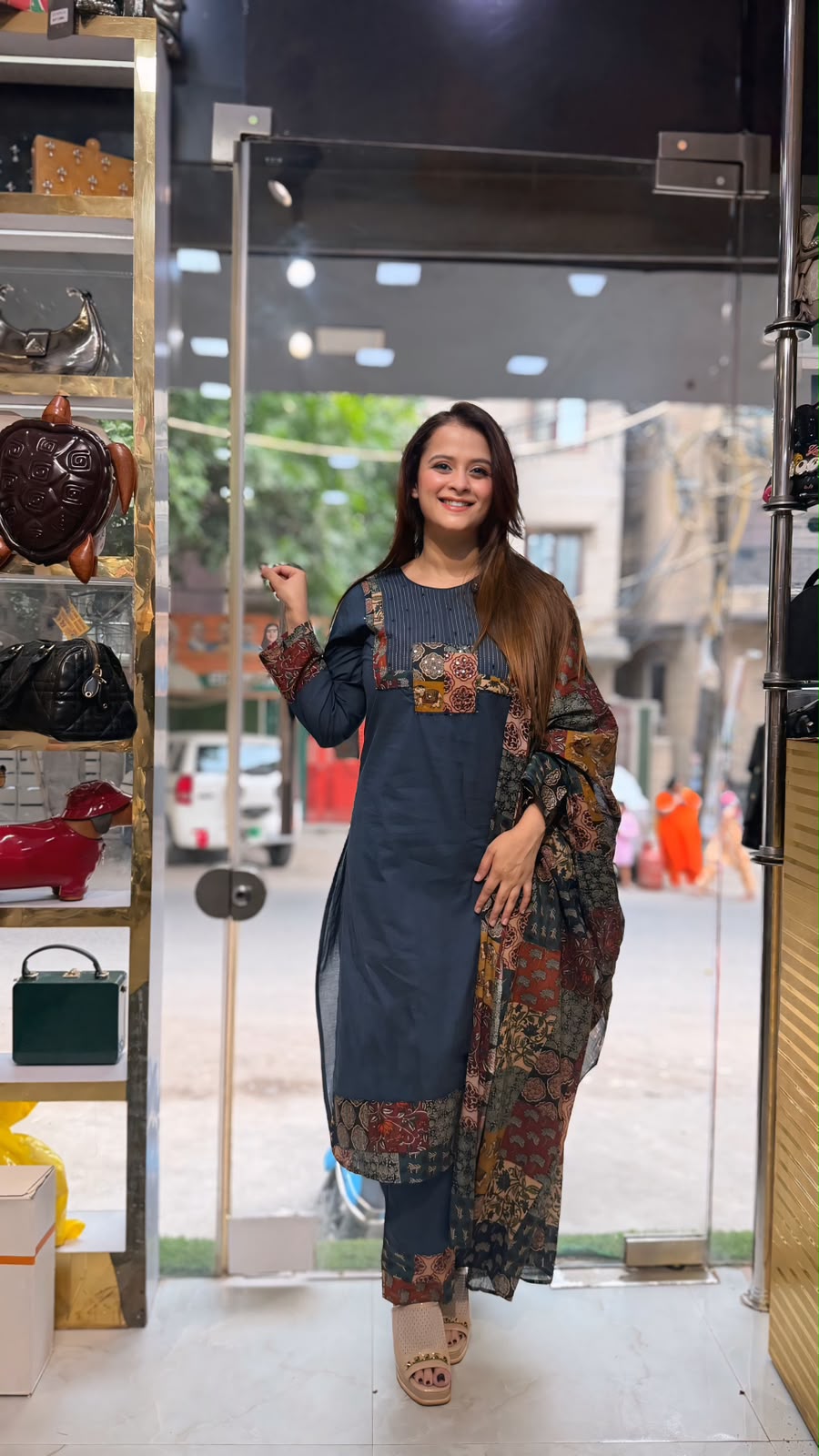 Beautiful kurta set patchwork PO29