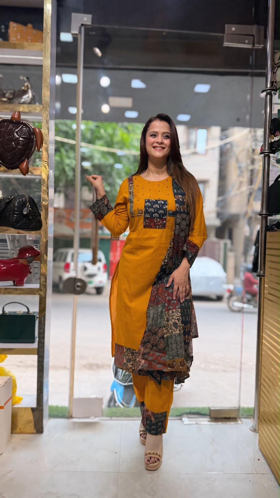 Beautiful kurta set patchwork PO29