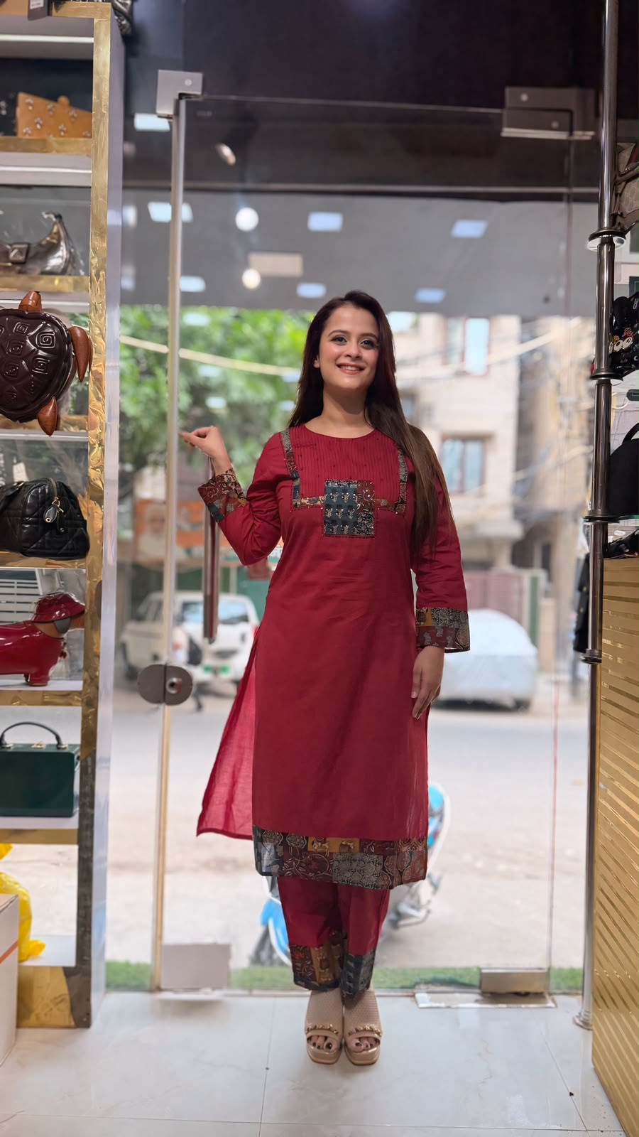 Beautiful kurta set patchwork PO29