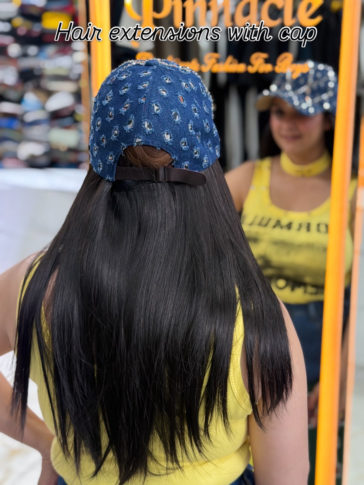 Elegant Cap With Hair PO55