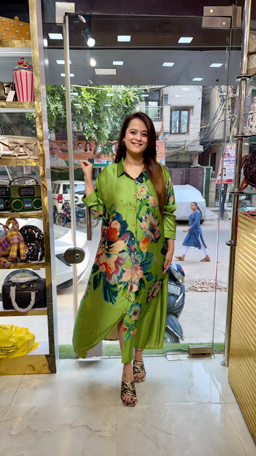 Beautiful Tropical Floral long Dress PO59