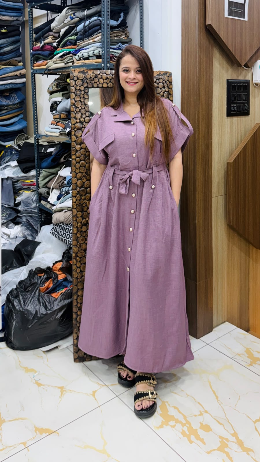 Elegant Shirt Dress PO77