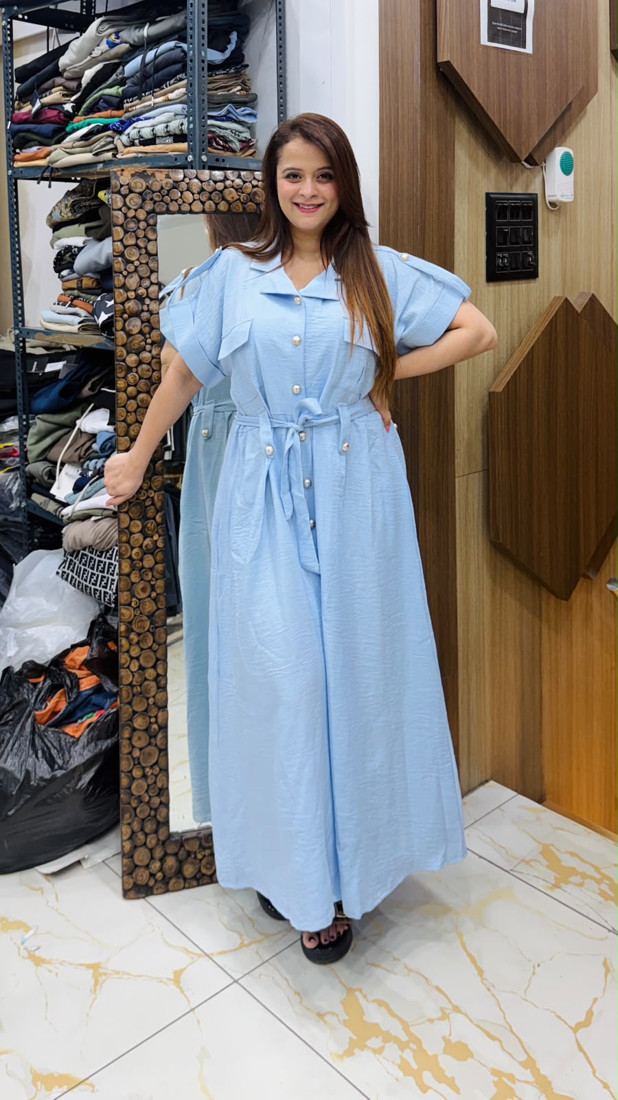 Elegant Shirt Dress PO77
