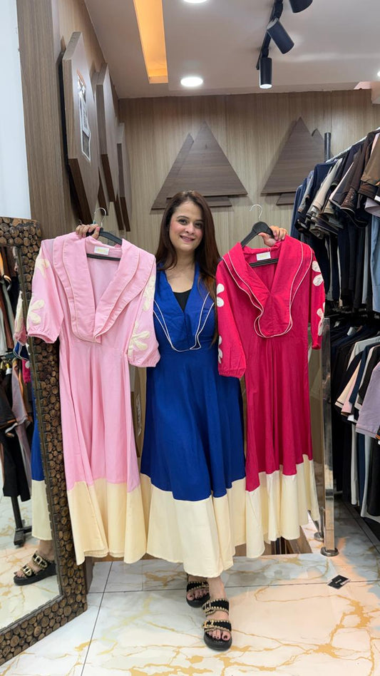 Beautiful A-Line Midi Dress PO92