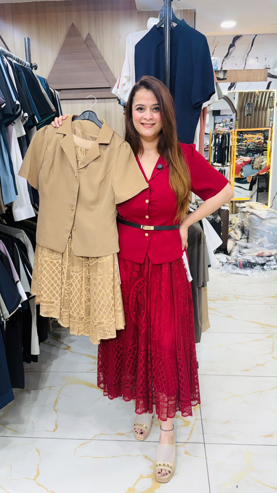 Elegant Skirt Set PO97