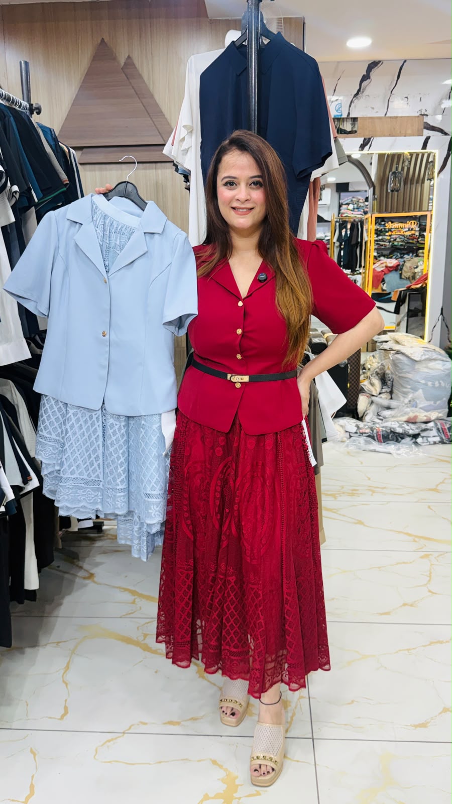 Elegant Skirt Set PO97