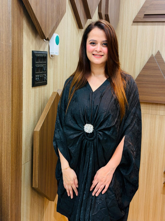 Elegant Black kaftan dress PO118
