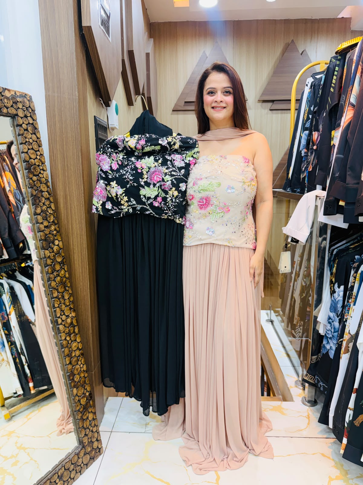 Elegant 3 pc Indo-Western outfit PO119