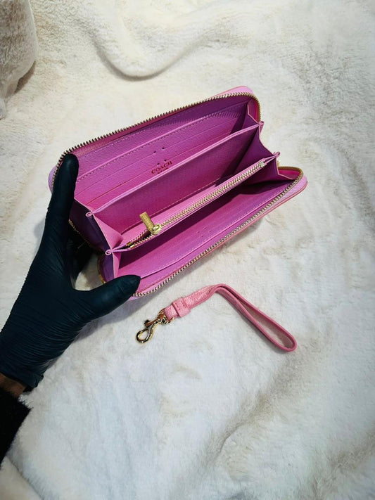Classic Pink Coach Wallet