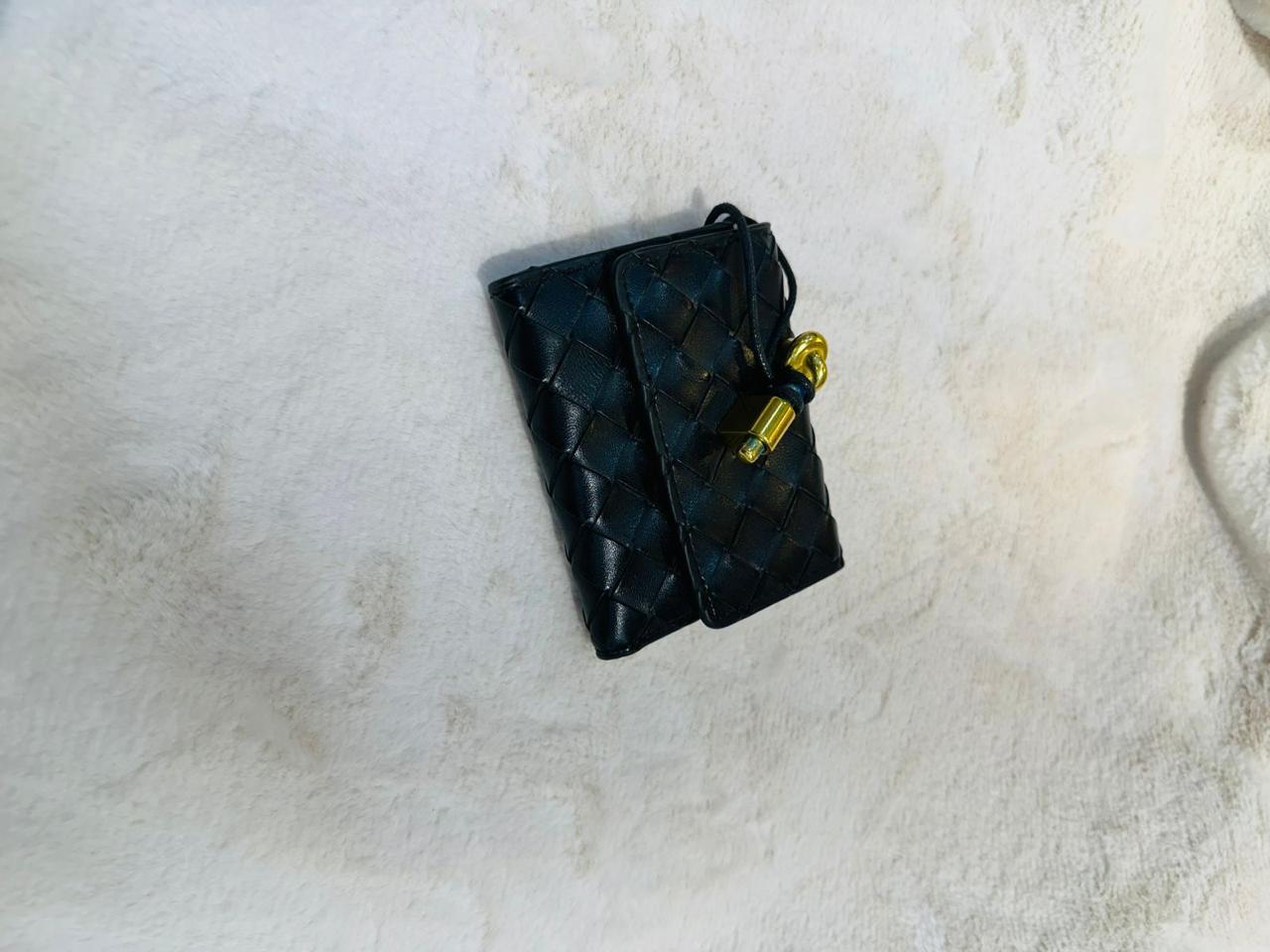 Bottega Veneta Mini Luxe Black Pouch