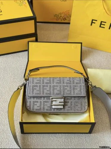 Gray Fendi Mini Banguette  PO18