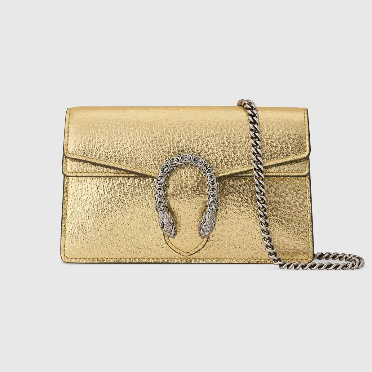 Gucci White Lthr Shldr Bag New Auth PO03