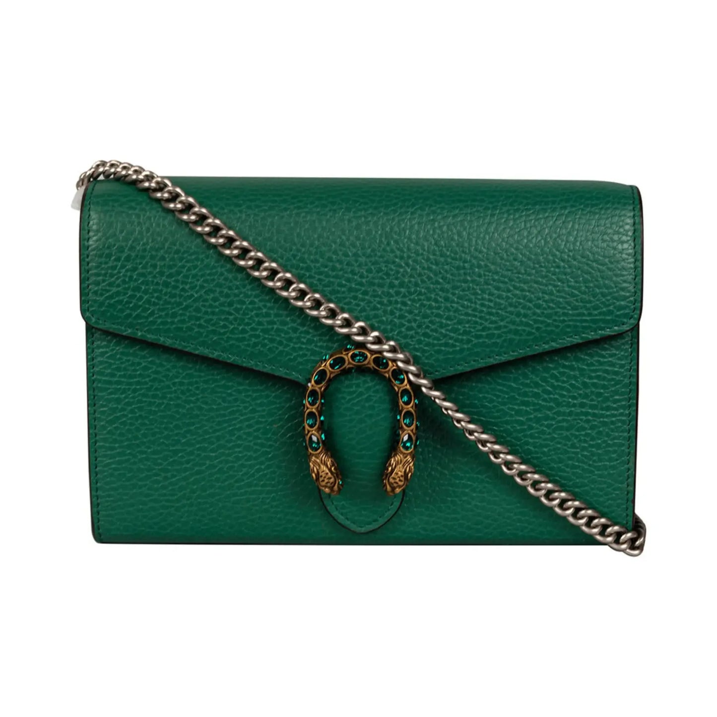 Gucci White Lthr Shldr Bag New Auth PO03