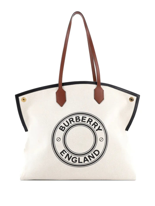 Burberry Pre-Owned Logo Society Printed Canvas Large Tog PO04