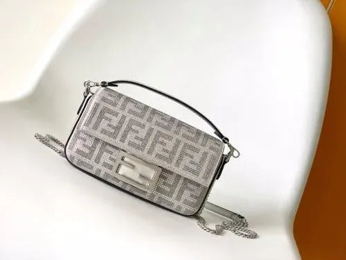 Gray Fendi Mini Banguette  PO18