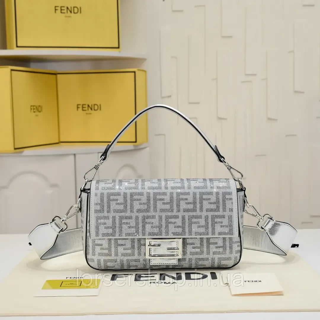 Gray Fendi Mini Banguette  PO18