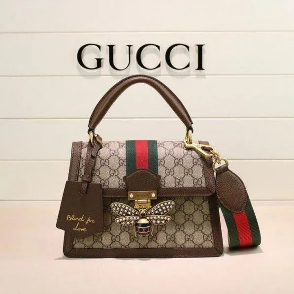 Gucci GG Supreme Queen Margaret Satchel Bag  PO07