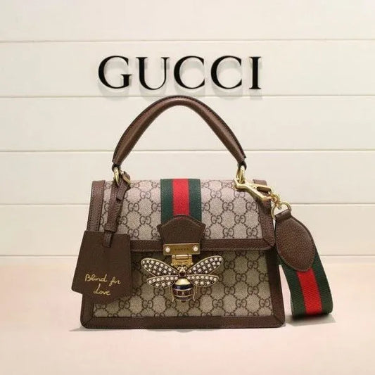 Gucci GG Supreme Queen Margaret Satchel Bag  PO07