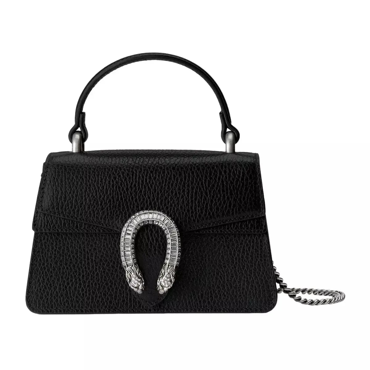 Gucci White Lthr Shldr Bag New Auth PO03